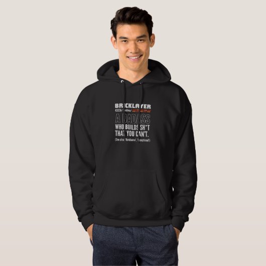 Cement Mason Masonry Definition - Bricklayer Hoodie (Voorkant volledig)