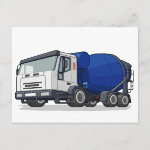 Cement Mixer Truck Briefkaart