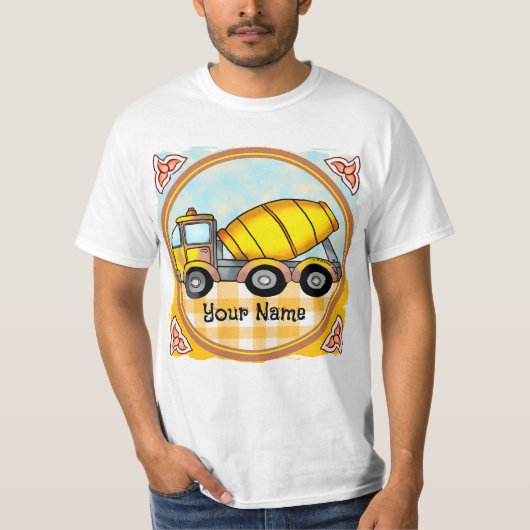 Cement Mixer Truck T-shirt (Voorkant)