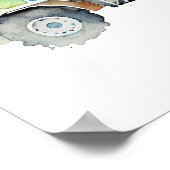 Cement Mixer Wandkunst Poster (Hoek)