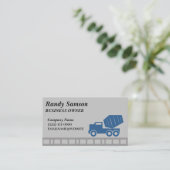 Cement Truck Construction Service Visitekaartje (Staand voorkant)
