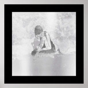 Cement van de Muur van het Lichaam van de Vrouw Poster