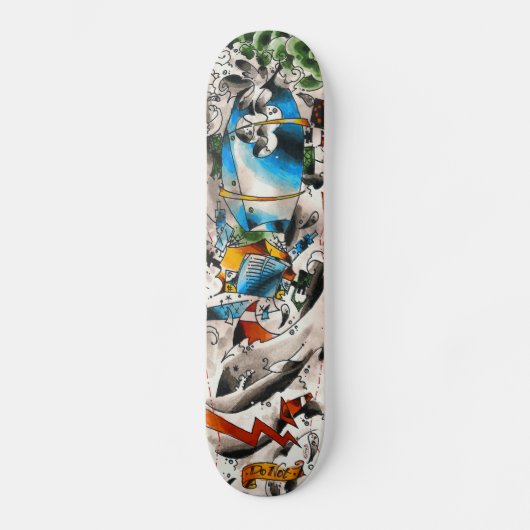 cementboard_oldschool skateboard (Voorkant)