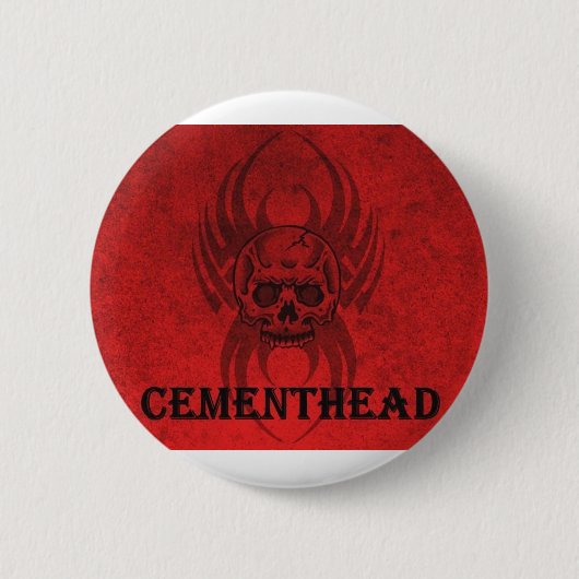 cementhead logo1 ronde button 5,7 cm (Voorkant)