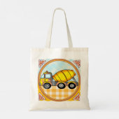 Cementmixer vrachtwagen tote bag (Achterkant)