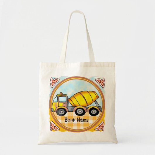 Cementmixer vrachtwagen tote bag (Voorkant)