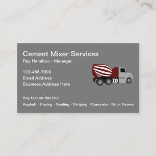 Cementmixerservices Visitekaartjes