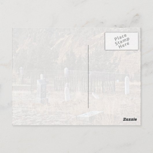 Cemeterterrein Briefkaart (Achterkant)