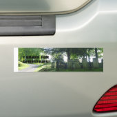 CEMETERY BUMPERSTICKER VOOR DE GENEALOGIST! (Op auto)