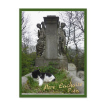 Cemetery Cat met tekst