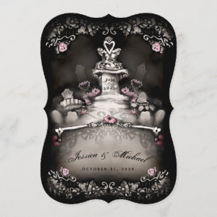 Cemetery Love "Together With" Wedding Invitation