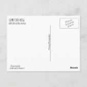 Cemetery-Uitzicht met tekst Briefkaart (Achterkant)