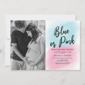 Cendetermining Foto Baby Shower Uitnodiging (Voorkant)