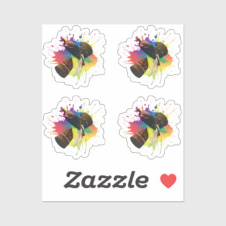 Cendrawasih De paradijsvogel kleurrijk Sticker