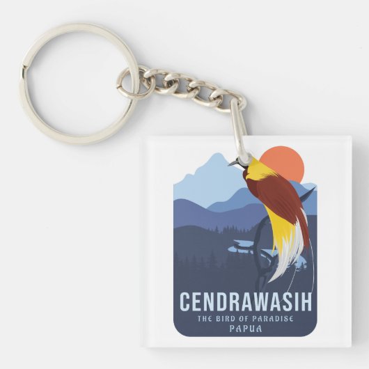 Cendrawasih Sleutelhanger (voorkant)