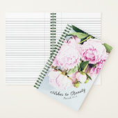 Cendres à la beauté Isaïe 61:3 Peonies Journal Flo (À l'intérieur)