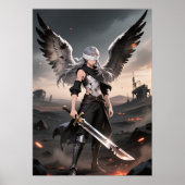 Cendres de grâce - Poster du Guerrier Angel Fallen (Devant)