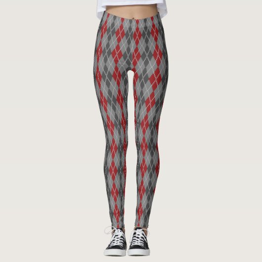 Cendres et Braises Leggings Argyle (Devant)
