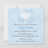 Cendrillon Blue Carriage Fairytale Invitations (Devant)