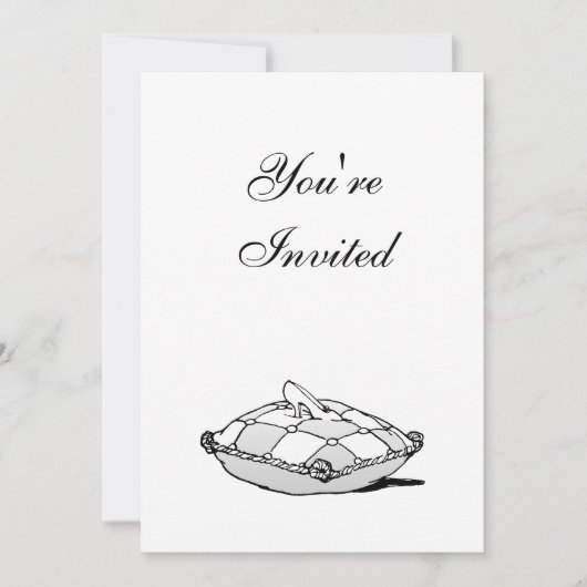 Cendrillon Chaussure personnalisée Invitations d'a (Devant)