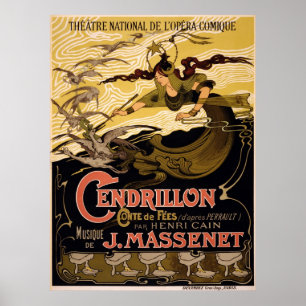 Cendrillon, conte de fées - affiche d'opéra