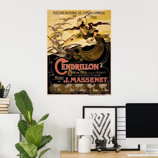 Cendrillon, conte de fées - Poster de l'Opéra (Bureau à domicile)