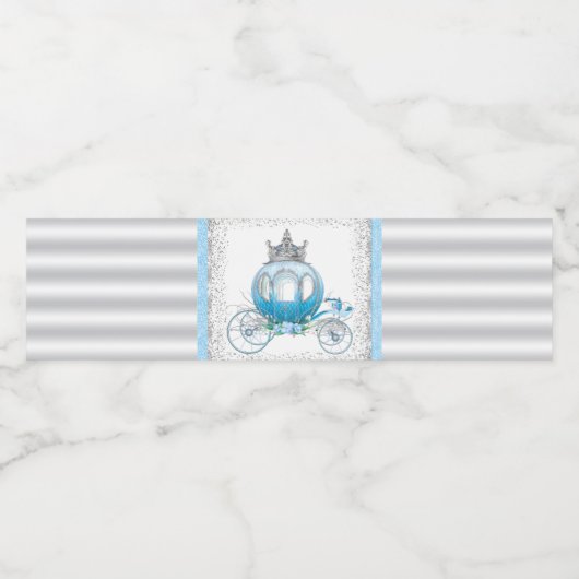 Cendrillon Étiquette bouteille d'eau (Étiquettes simples)