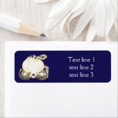 Cendrillon Gold Carriage Royal Blue Étiquettes de  (En situation)