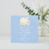 Cendrillon Gold Elegant Carriage Party Invitation (Debout devant)