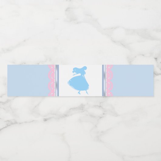 Cendrillon Princesse Bouteille d'eau Étiquette Pri (Étiquettes simples)