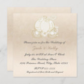 Cendrillon Princesse Carriage Faire-part de mariag (Devant / Derrière)