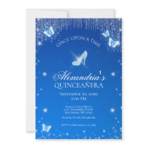 Cendrillon Quinceanera Invitation d'anniversaire