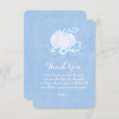 Cendrillon Transport Blue Fairytale Carte de remer (Devant / Derrière)