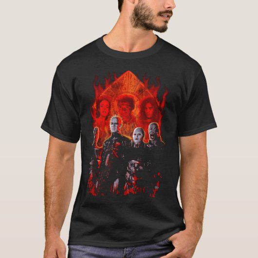 Cenobites Puzzle Box Horror Tribute Mannen T-shirt (Voorkant)