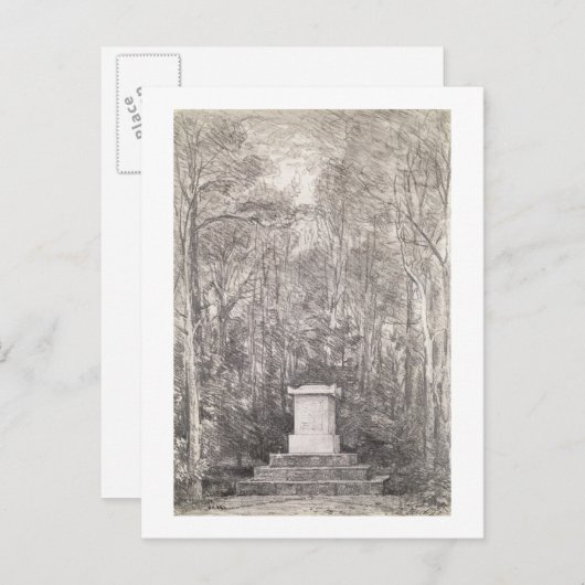 Cenotaph aan Sir Joshua Reynolds in Coleorton Hall Briefkaart (Voorkant / Achterkant)