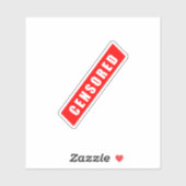 Censored, funny design sticker (Vel)