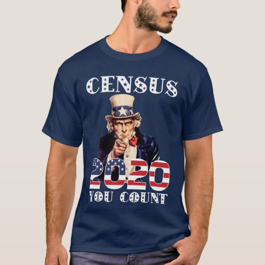 Census 2020 You Count T-shirt (Voorkant)