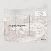 Census at Bethlehem by Bruegel A. Pieter Briefkaart (Achterkant)
