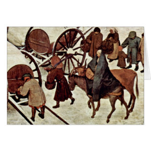 Census at Bethlehem, Detail by Bruegel D. Ä. Piete