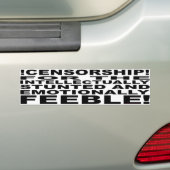 !CENSUUR! BUMPERSTICKER (Op auto)