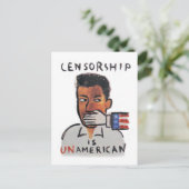 Censuur is UnAmerican Briefkaart (Staand voorkant)