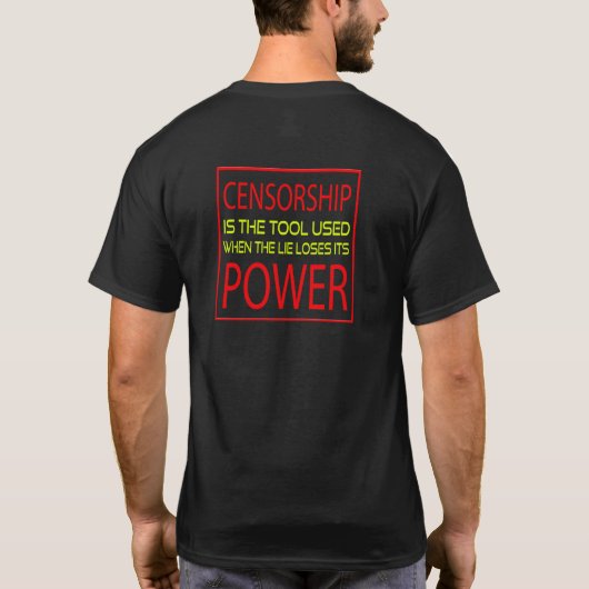 censuur t-shirt (Achterkant)