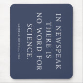 Censuur van de wetenschap Gratis Orwell Quote Muismat (Voorkant)