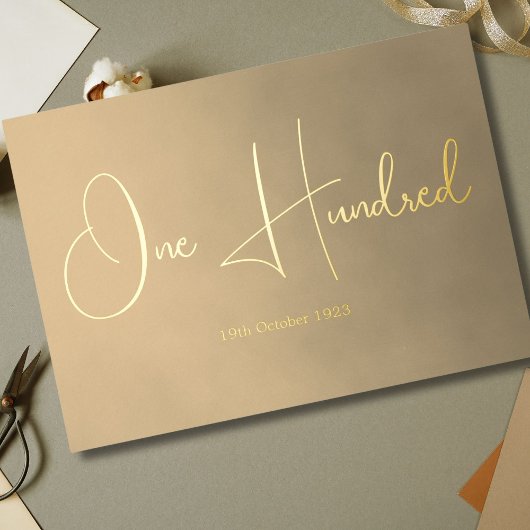 Cent 100e Invitation d'anniversaire masculin