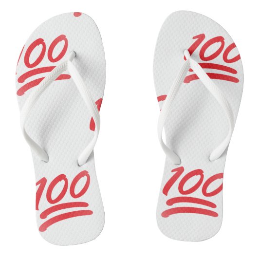 cent émoji sandales tongs chaussures (Semelle)
