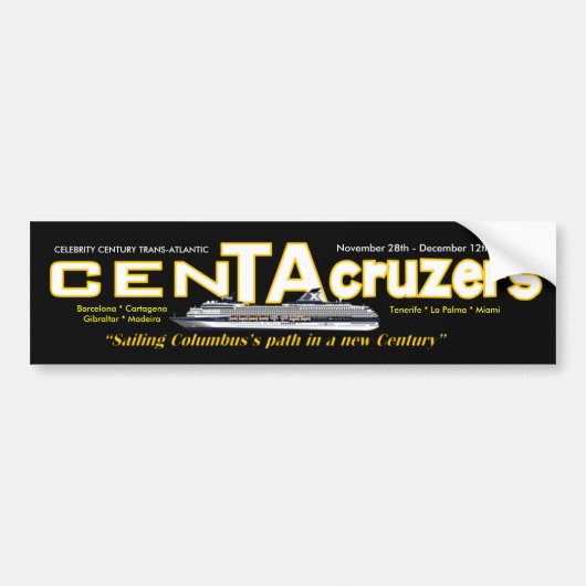CenTAcruzers Logo Bumpersticker (Voorkant)
