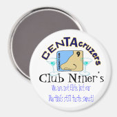CenTAcruzers Logo Club Niner's Deurmagneet Magneet (Voorkant / Achterkant)