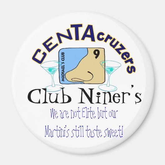 CenTAcruzers Logo Club Niner's Deurmagneet Magneet (Voorkant)