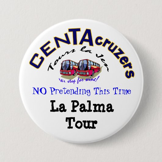 CenTAcruzers Logo La Palma Tour Button (Voorkant)