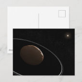 Centaur 1099 Chariklo en zijn ringen. Briefkaart (Voorkant / Achterkant)